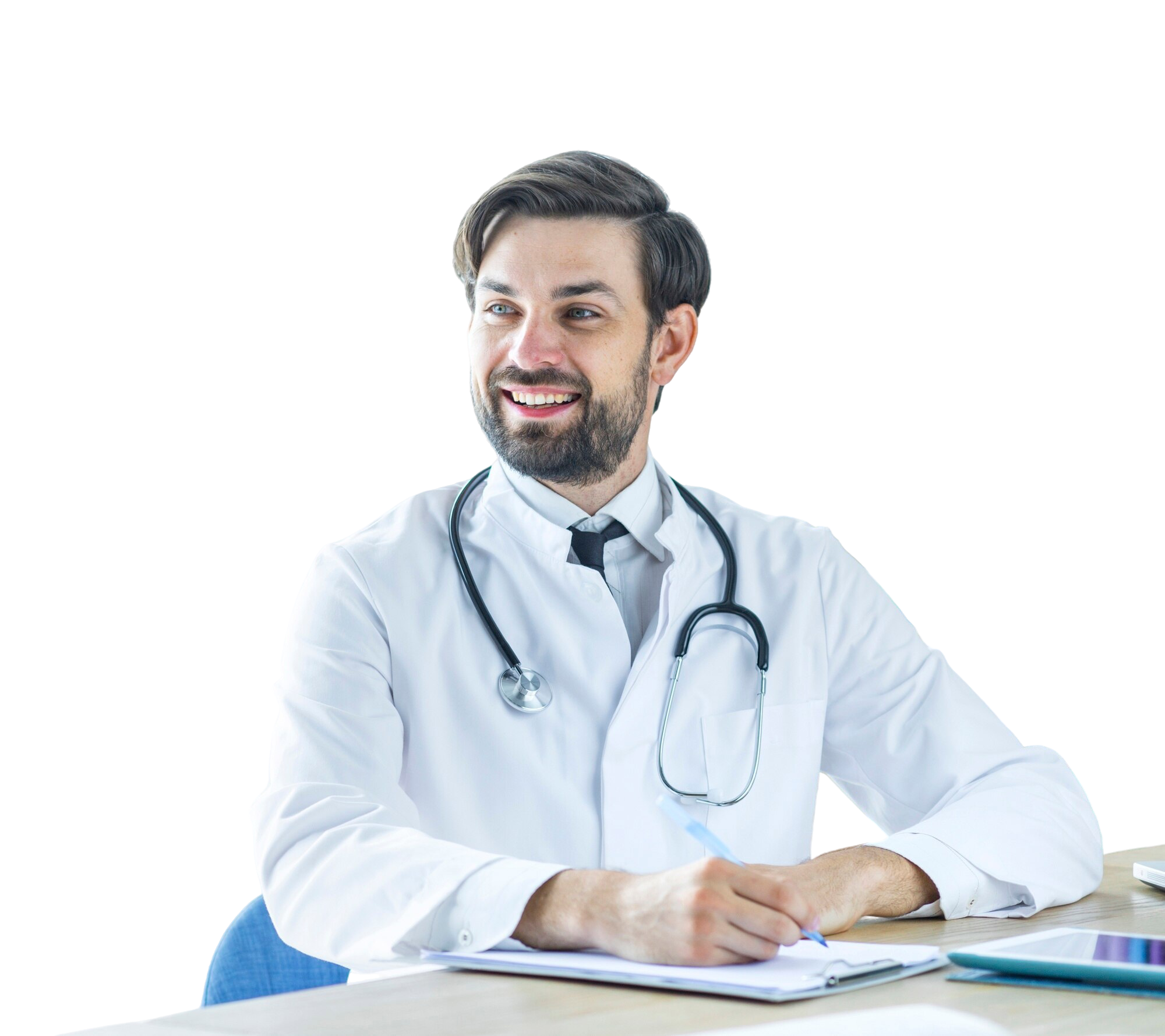 Doctor with family